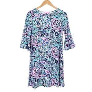 Lilly Pulitzer Women's Ophelia 3/4 Bell Sleeve Swing Dress Size XS